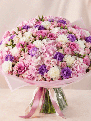 Pastel Pink Garden Bouquet XL Luxury Mixed Flower Bouquet