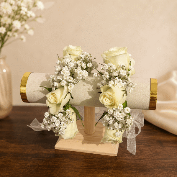 floral Gajras Luxury Fresh Flower Gajras – Pair